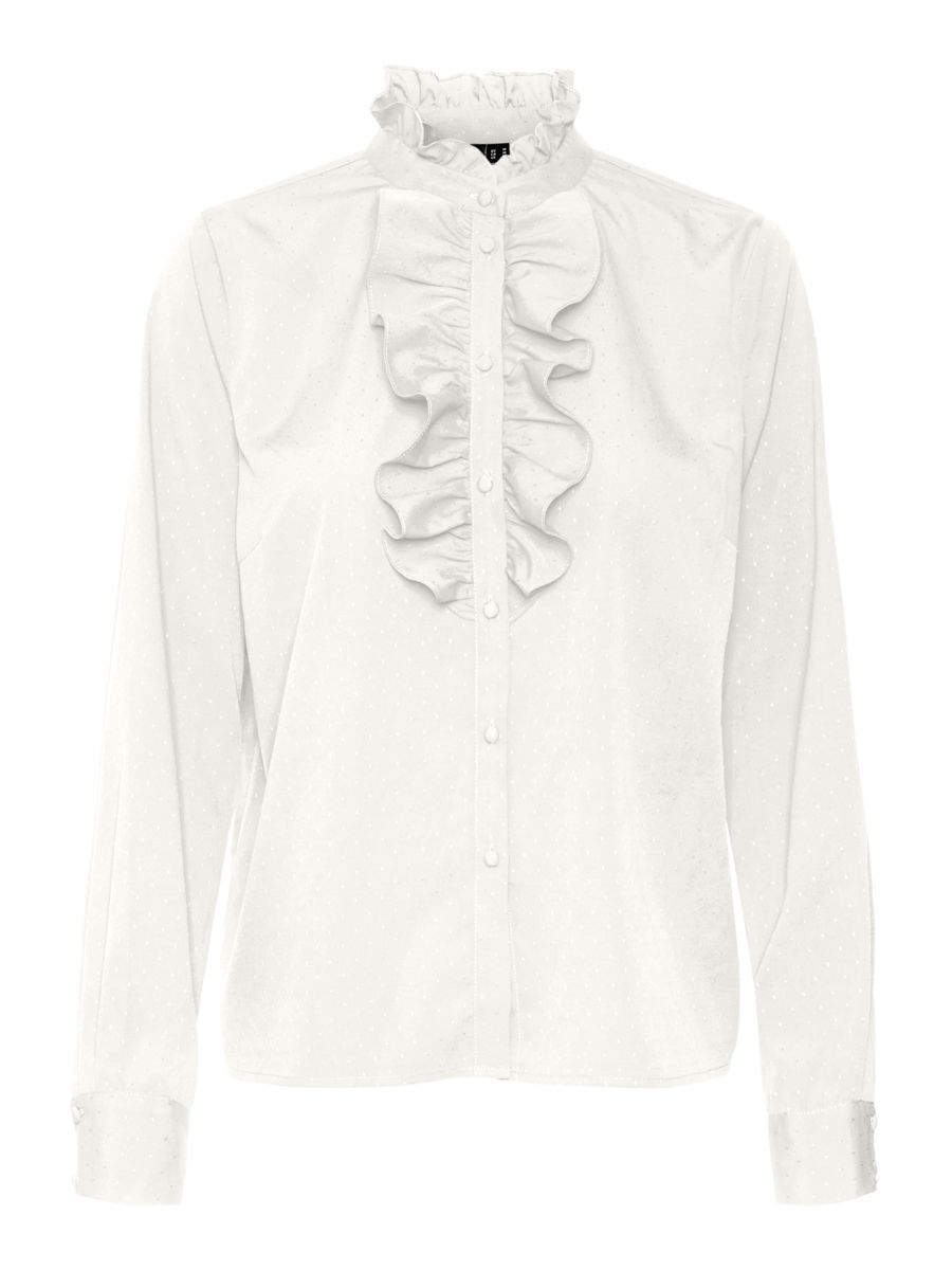 VERO MODA Gerüschtes Hemd Damen White günstig online kaufen