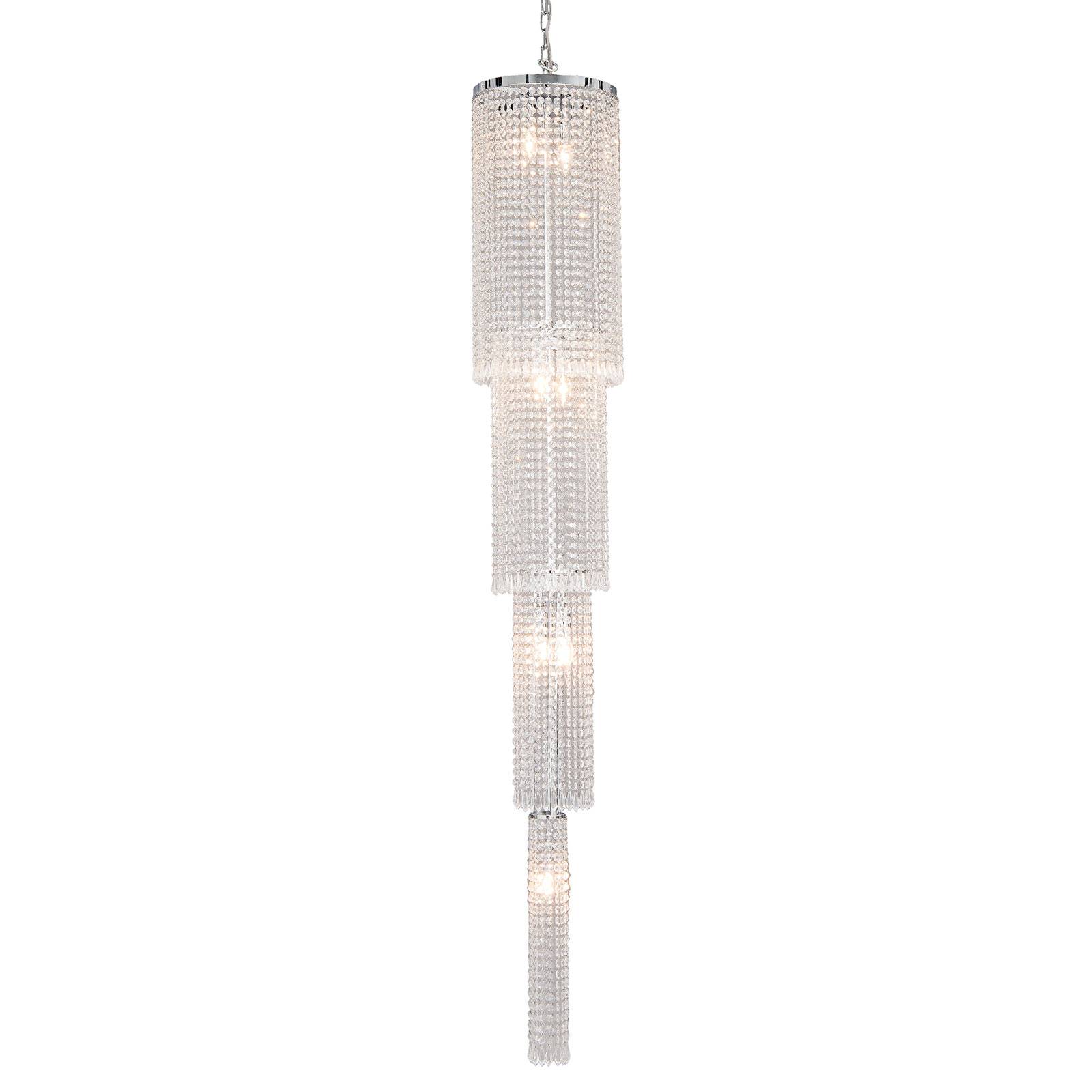 Hängeleuchte CR114 mit Glasbehang, 210 cm hoch günstig online kaufen
