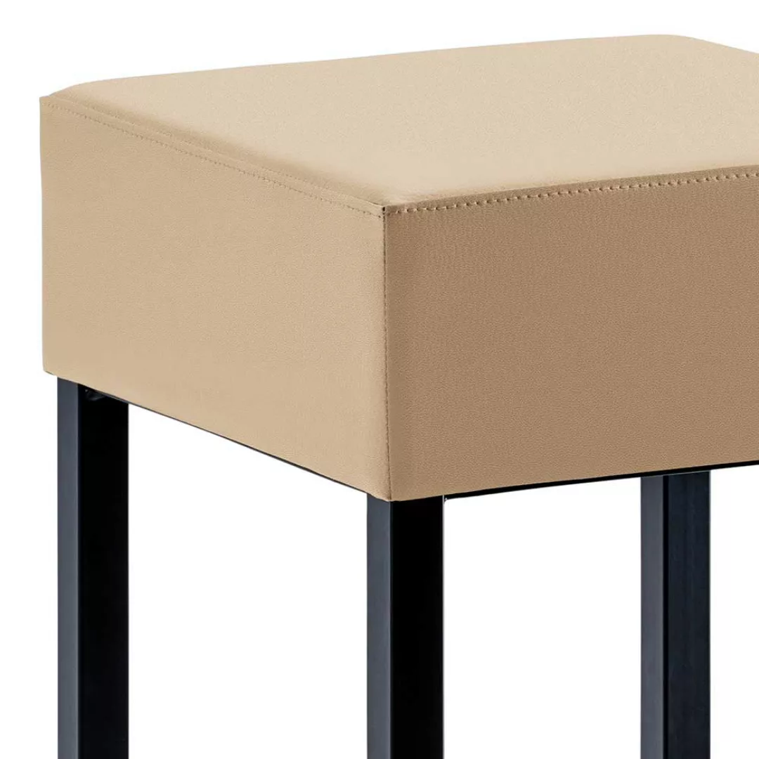 Moderner Küchenhocker miit 64 cm Sitzhöhe Beige und Schwarz günstig online kaufen