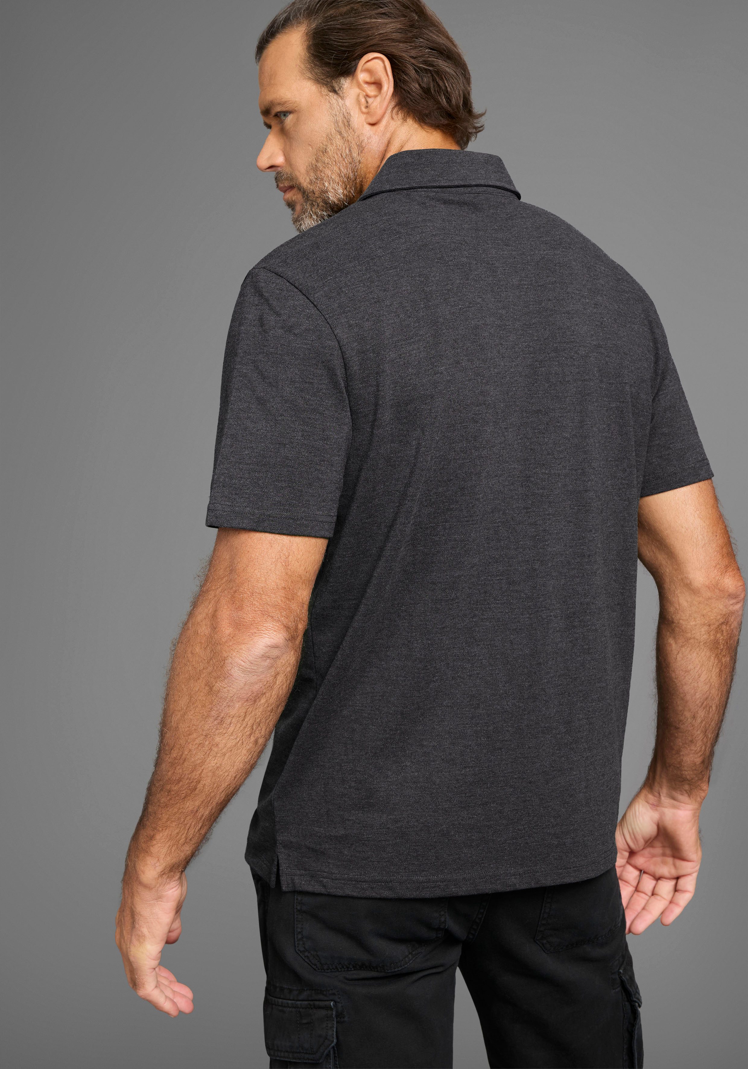 Man's World Poloshirt mit Brusttasche günstig online kaufen