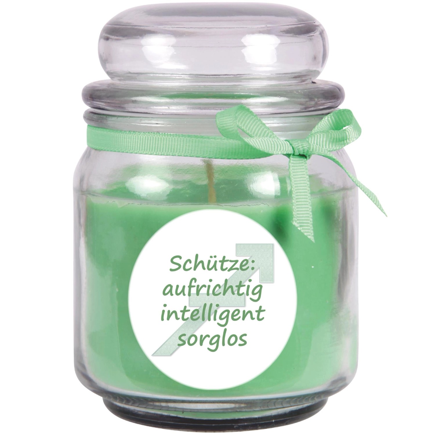 HS Candle Duftkerze & Glas Sternzeichen Coconut Limes 70 Stunden Schütze günstig online kaufen