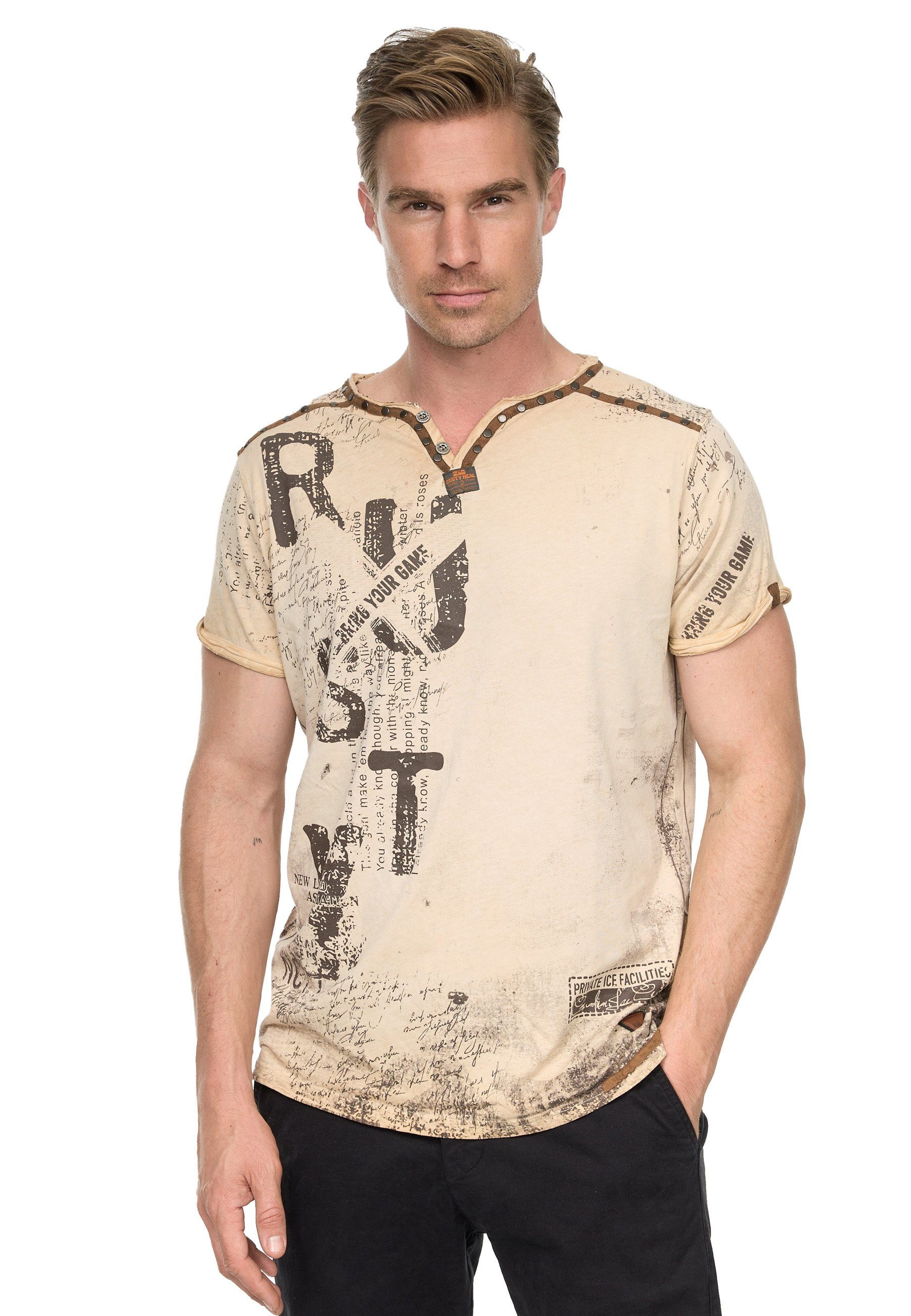 Rusty Neal T-Shirt, im Used-Look günstig online kaufen