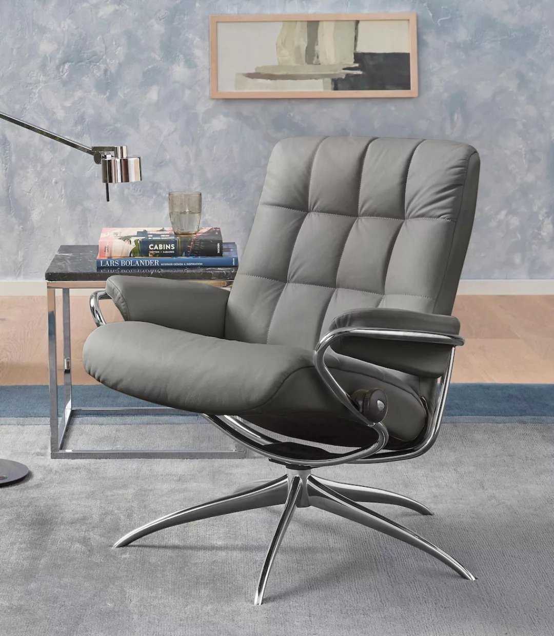 Stressless Relaxsessel "London", Low Back, mit Star Base, Gestell Chrom günstig online kaufen