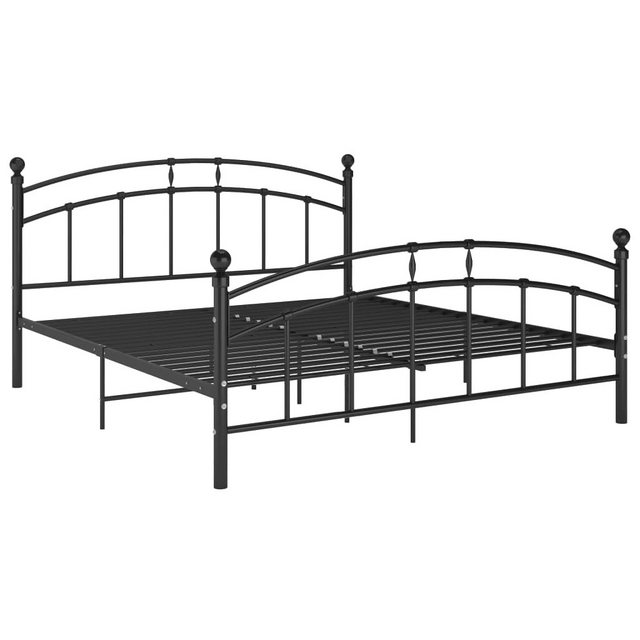 Bettgestell Schwarz Metall 160x200 Cm günstig online kaufen