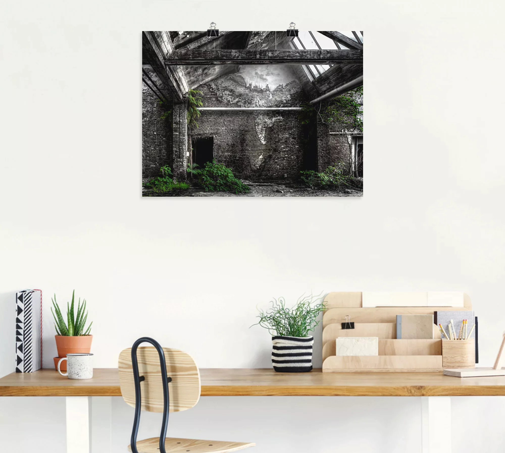 Artland Wandbild "Lost Place - alte Fabrik", Architektonische Elemente, (1 günstig online kaufen