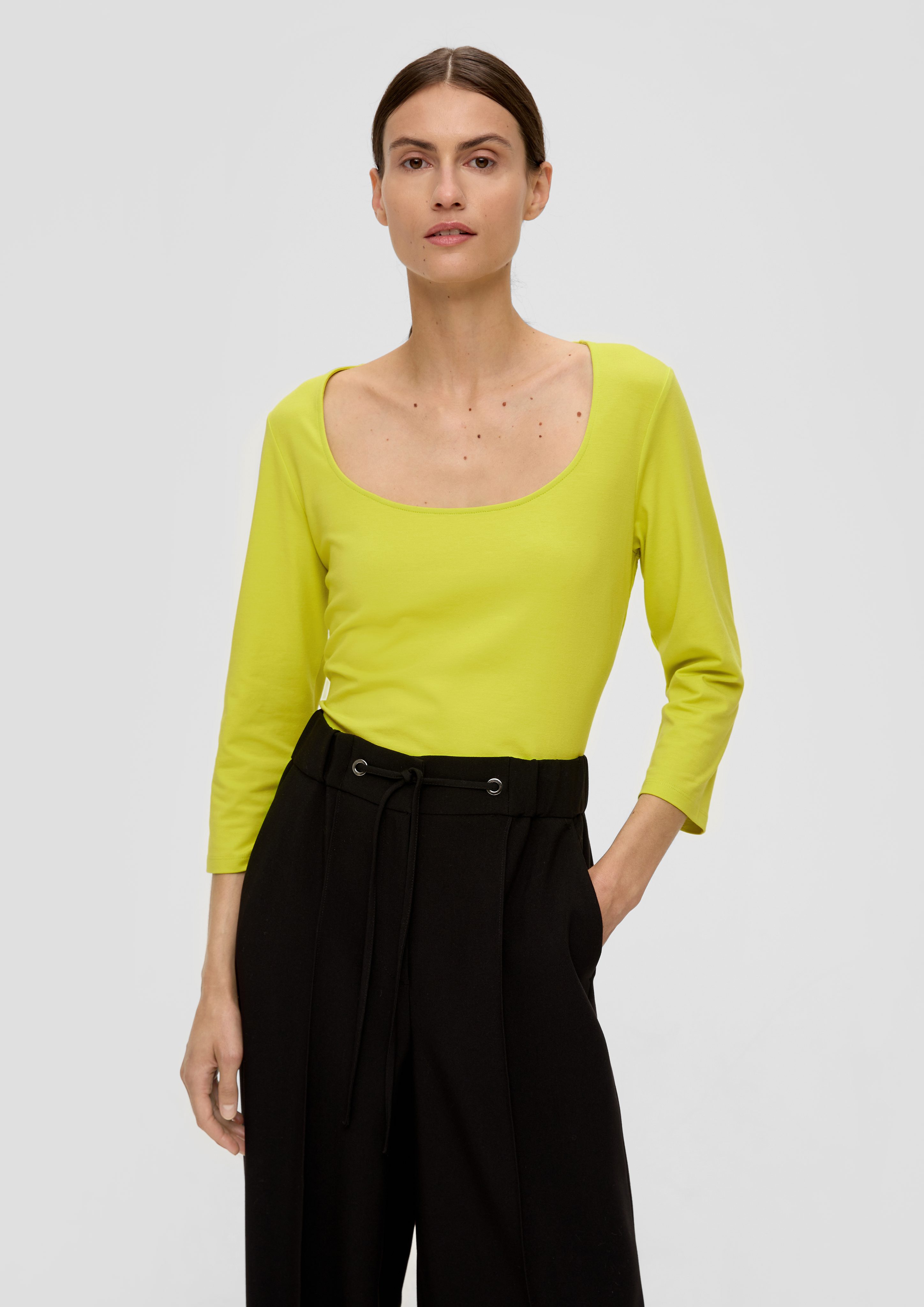 s.Oliver BLACK LABEL 3/4-Arm-Shirt Longsleeve aus günstig online kaufen