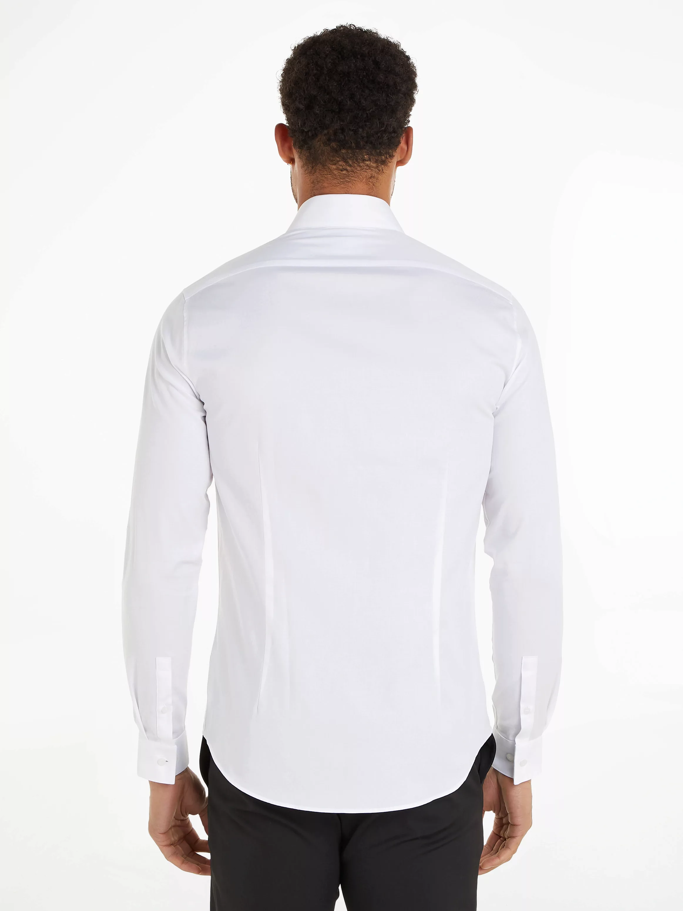 Calvin Klein Kurzarmhemd "TONAL STRUCTURE SLIM SHIRT" günstig online kaufen