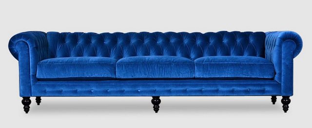 Xlmoebel 4-Sitzer Großes Vier-Sitzer Chesterfield-Sofa mit Polsterung, Herg günstig online kaufen