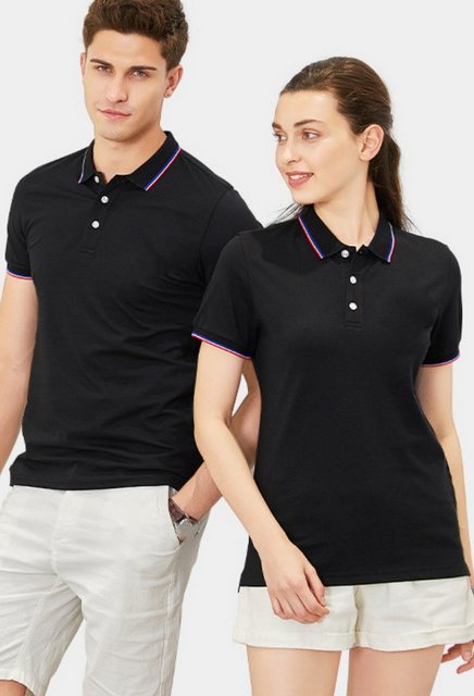 CHENIN Poloshirt Poloshirt mit farbigem Kragenbesatz für einen stilvollen L günstig online kaufen