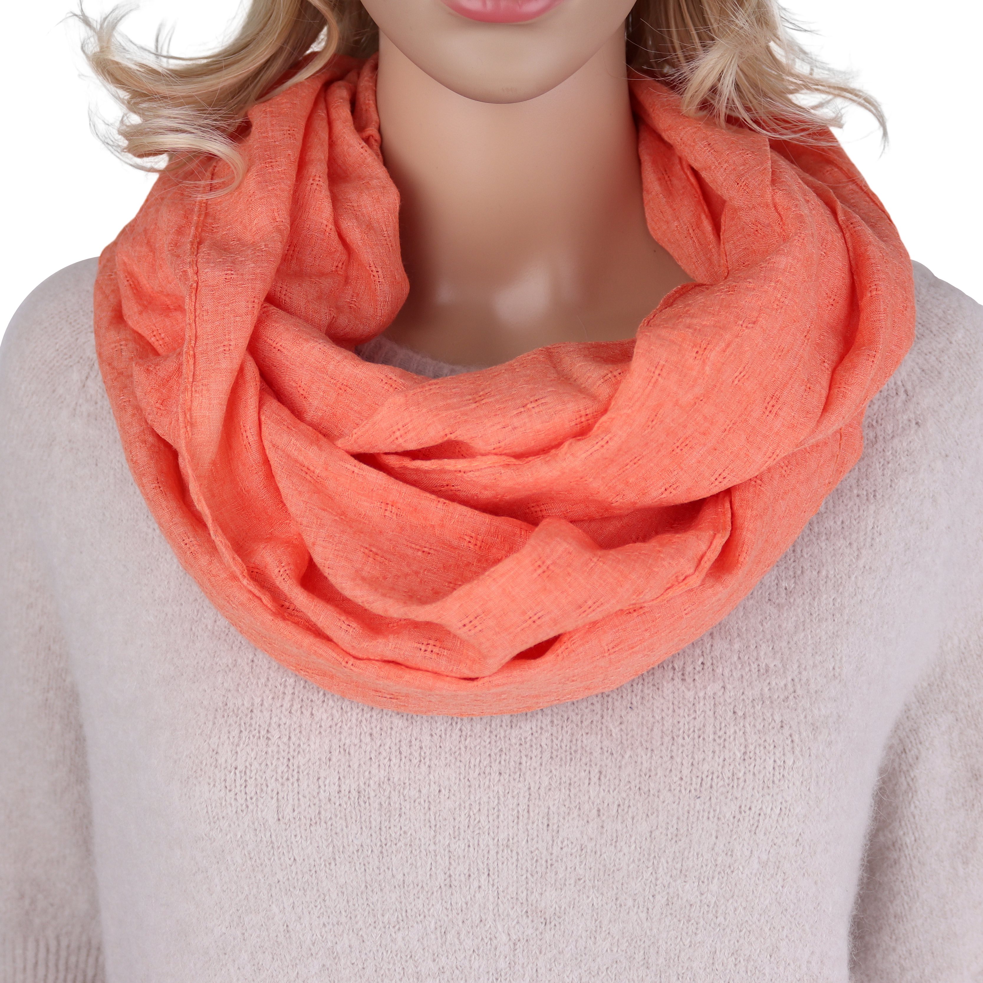 MIRROSI Loop Damen Schal Unifarbe mit günstig online kaufen