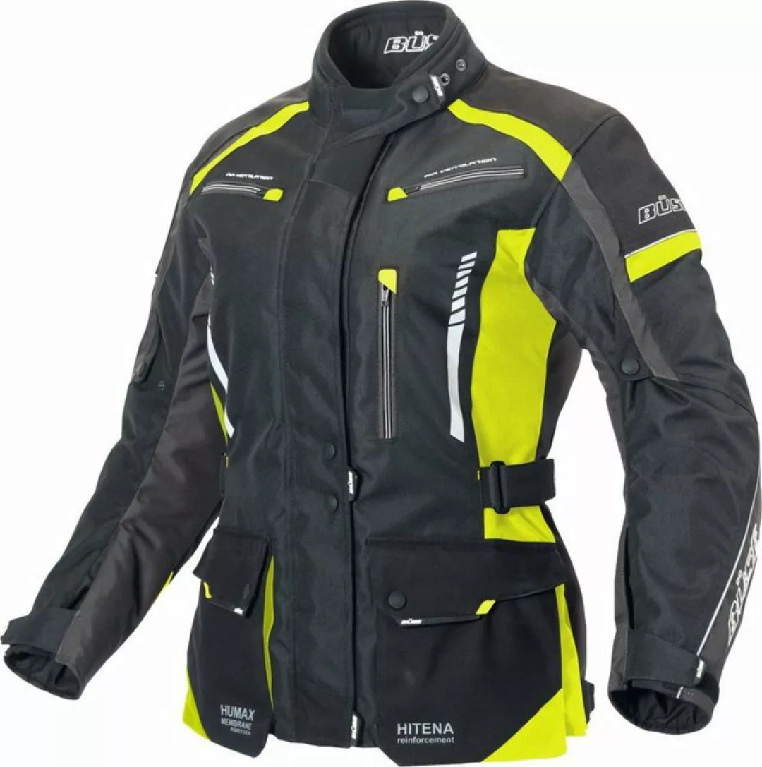 Büse Motorradjacke Büse Torino II Textiljacke schwarz / neongelb Damen 36 günstig online kaufen