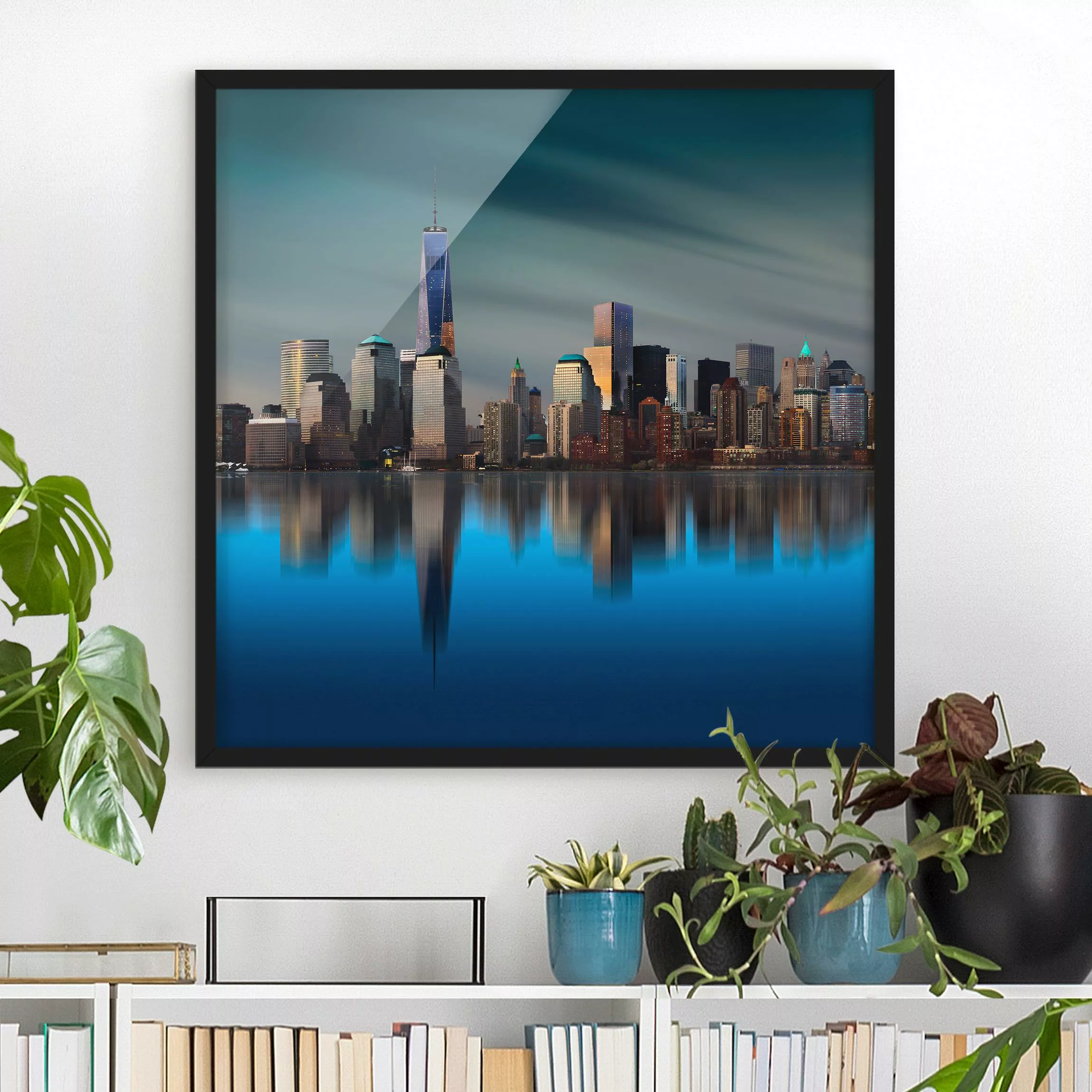 Bild mit Rahmen Architektur & Skyline - Quadrat New York World Trade Center günstig online kaufen