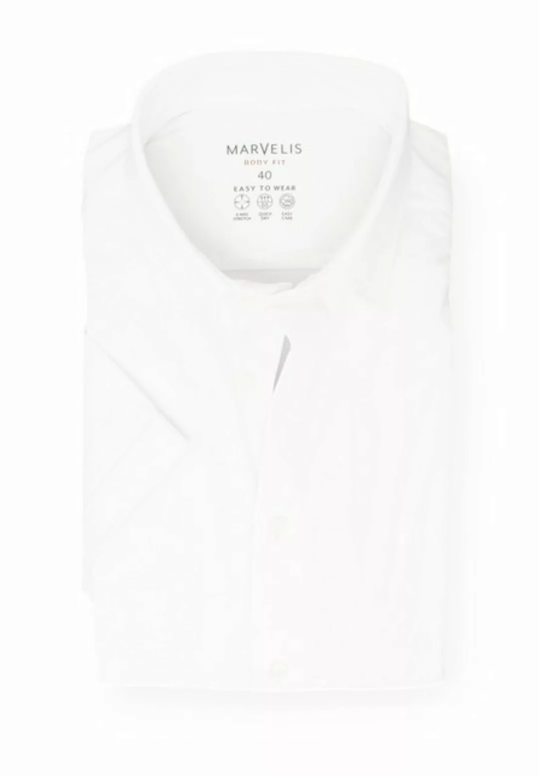 MARVELIS Kurzarmhemd Easy to Wear - Kurzarmhemd - Body Fit - Einfarbig - We günstig online kaufen