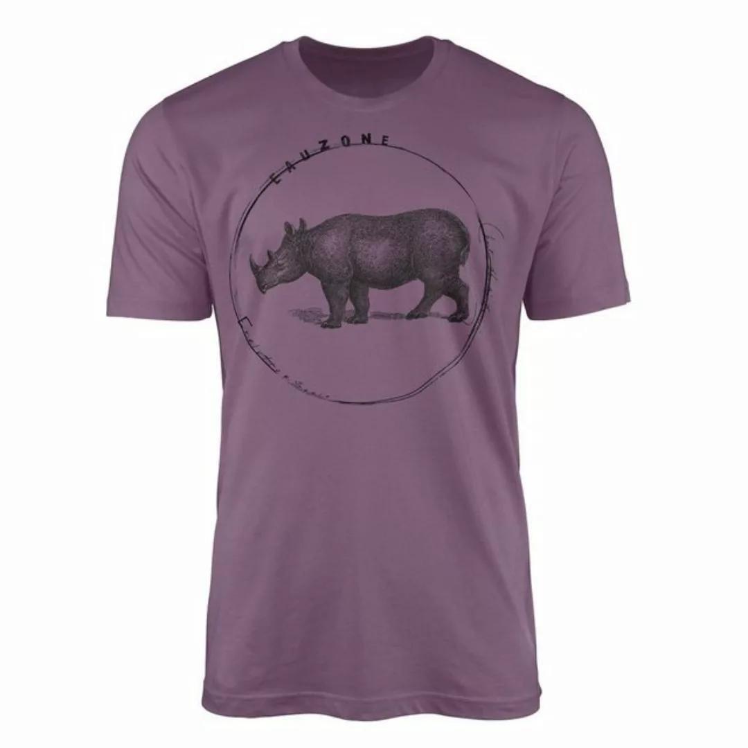 Sinus Art T-Shirt Evolution Herren T-Shirt Nashorn günstig online kaufen