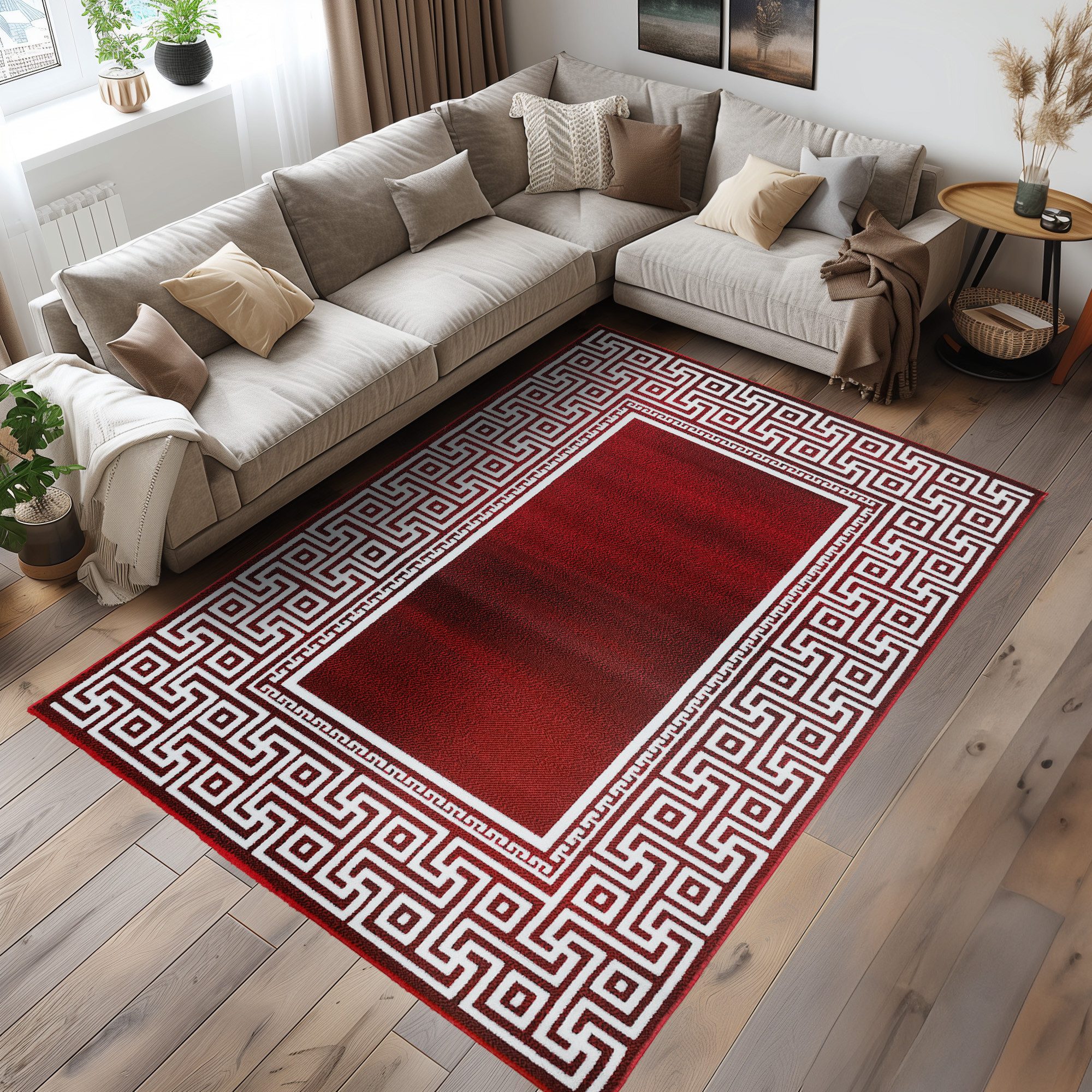 Carpettex Designteppich Mäander-Design, Läufer, Höhe: 12 günstig online kaufen