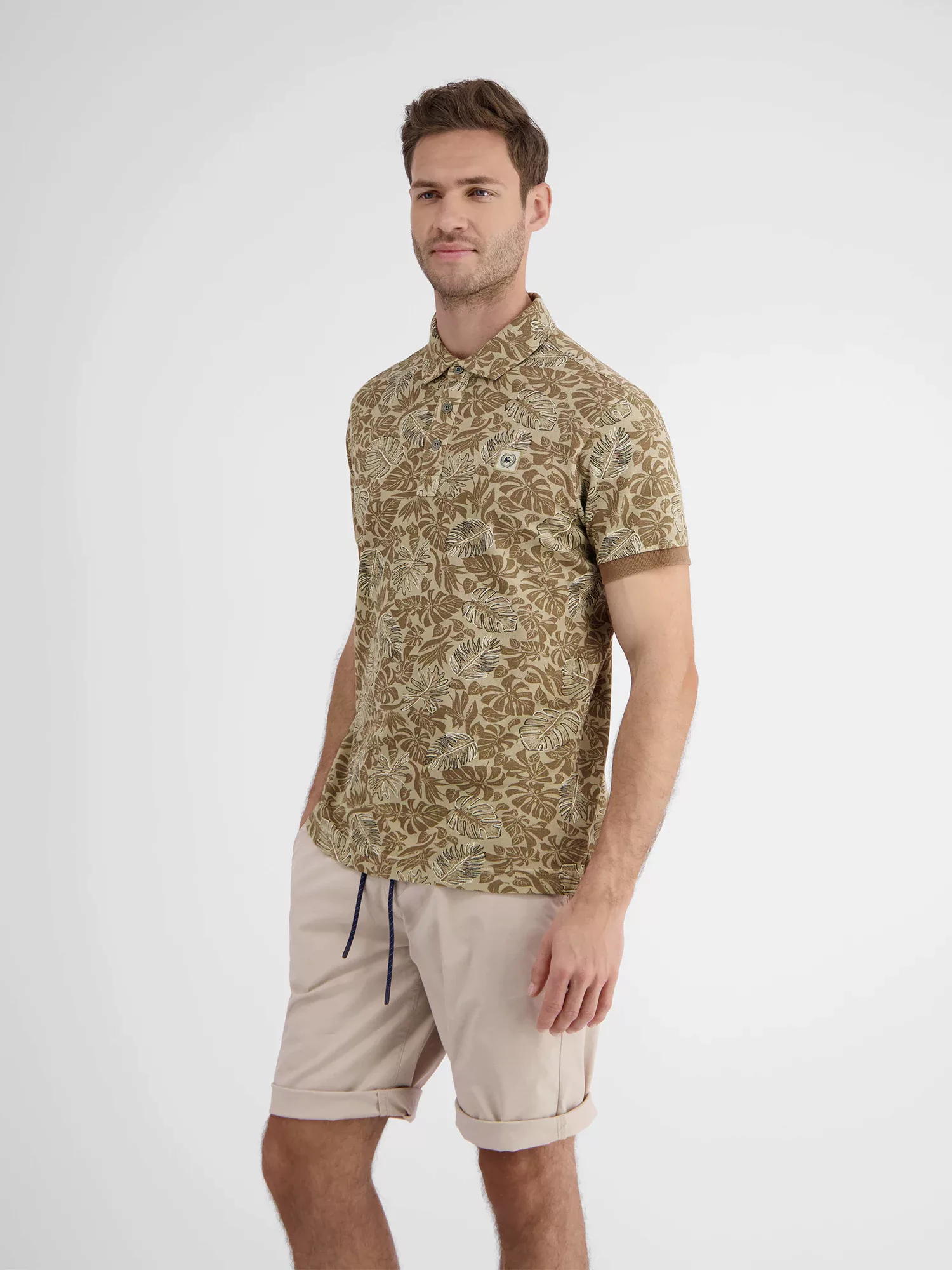LERROS Poloshirt "LERROS Poloshirt in weicher, gewaschener Jerseyqualität" günstig online kaufen