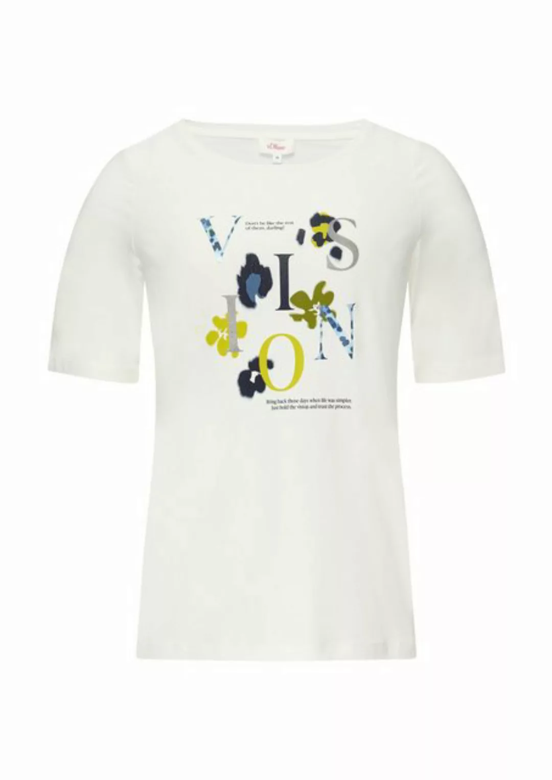 s.Oliver Kurzarmshirt Elastisches T-Shirt mit Frontprint günstig online kaufen