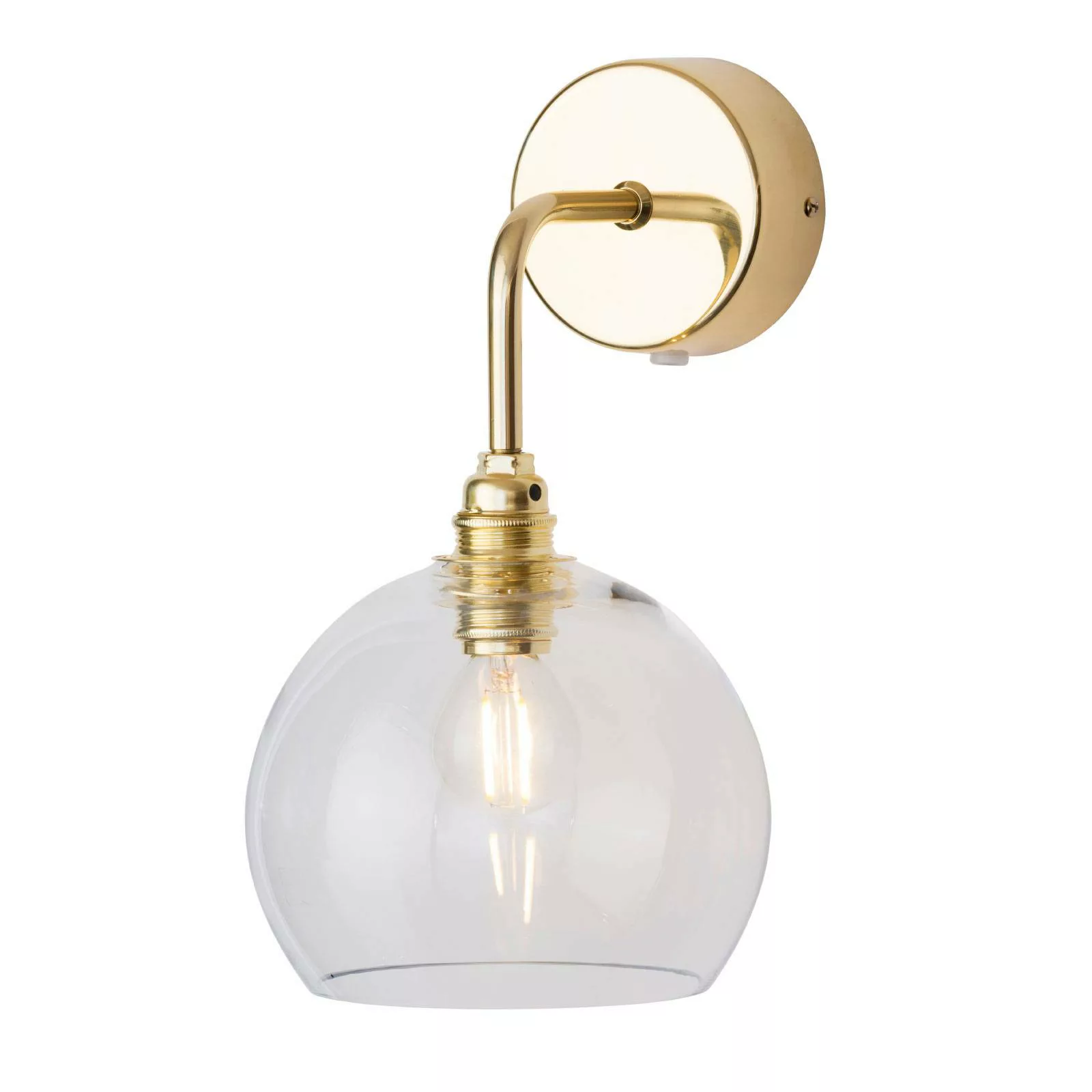 EBB & FLOW Rowan Wandlampe gold Schirm klar günstig online kaufen