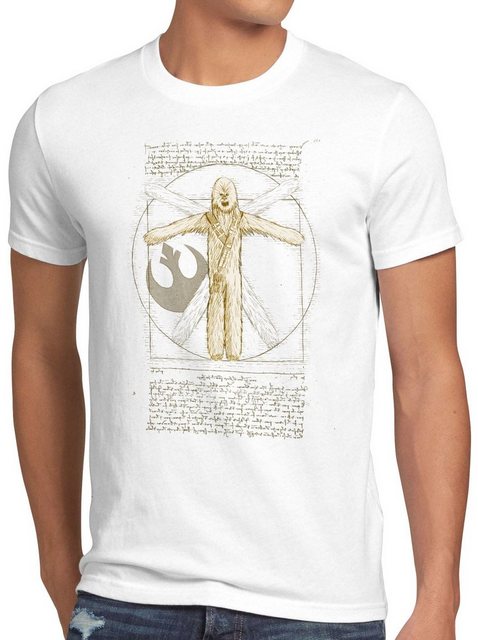 style3 T-Shirt Herren T-Shirt Vitruvianischer Wookiee chewie da vinci günstig online kaufen