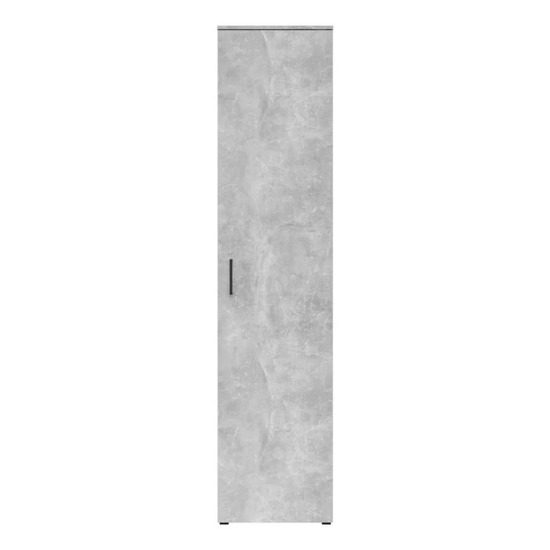 Schrank Multi-Stauraum Typ 20 Beton Optik B/H/T: ca. 45x195x40 cm günstig online kaufen