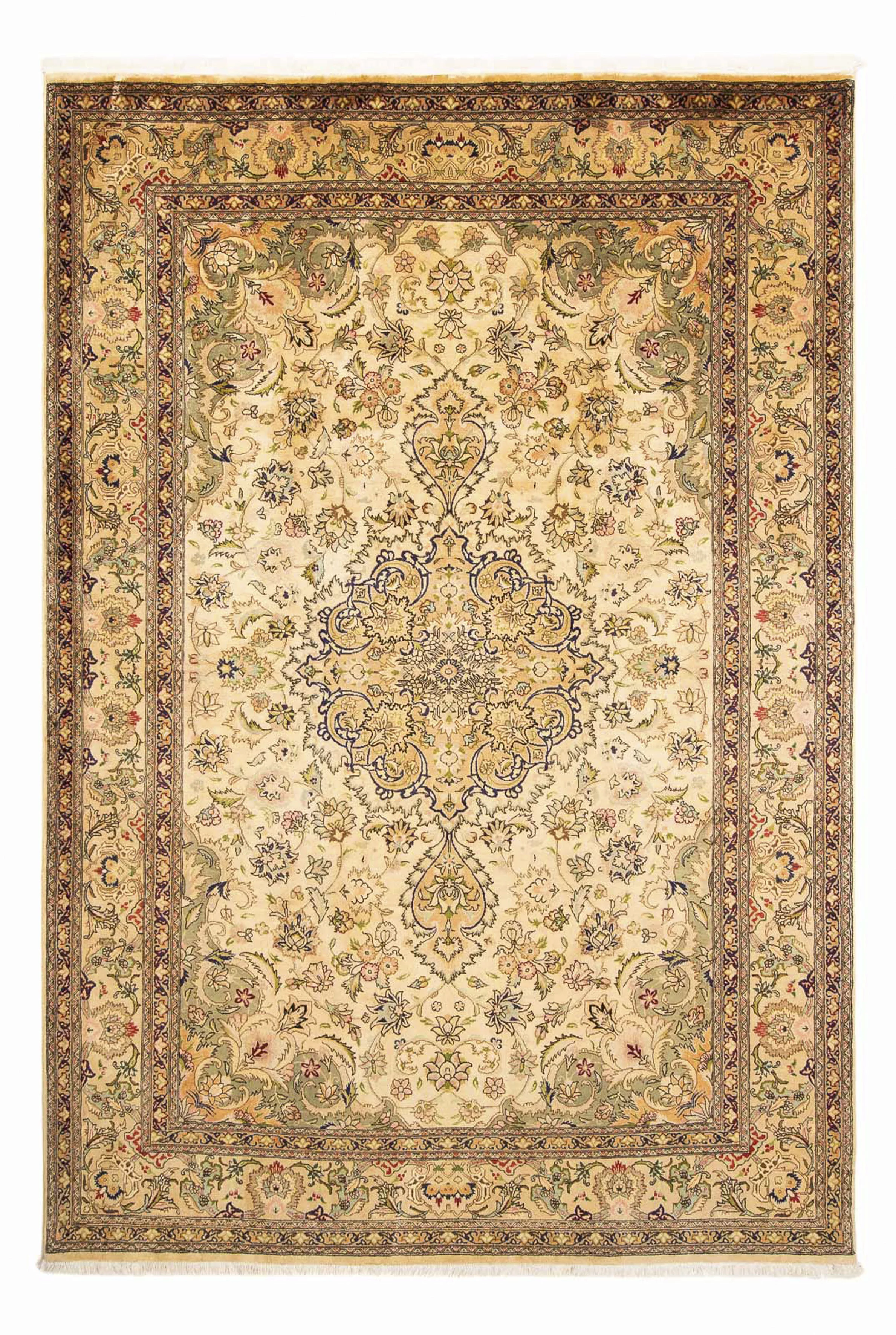 morgenland Orientteppich »Perser - Täbriz - Royal - 284 x 194 cm - beige«, günstig online kaufen