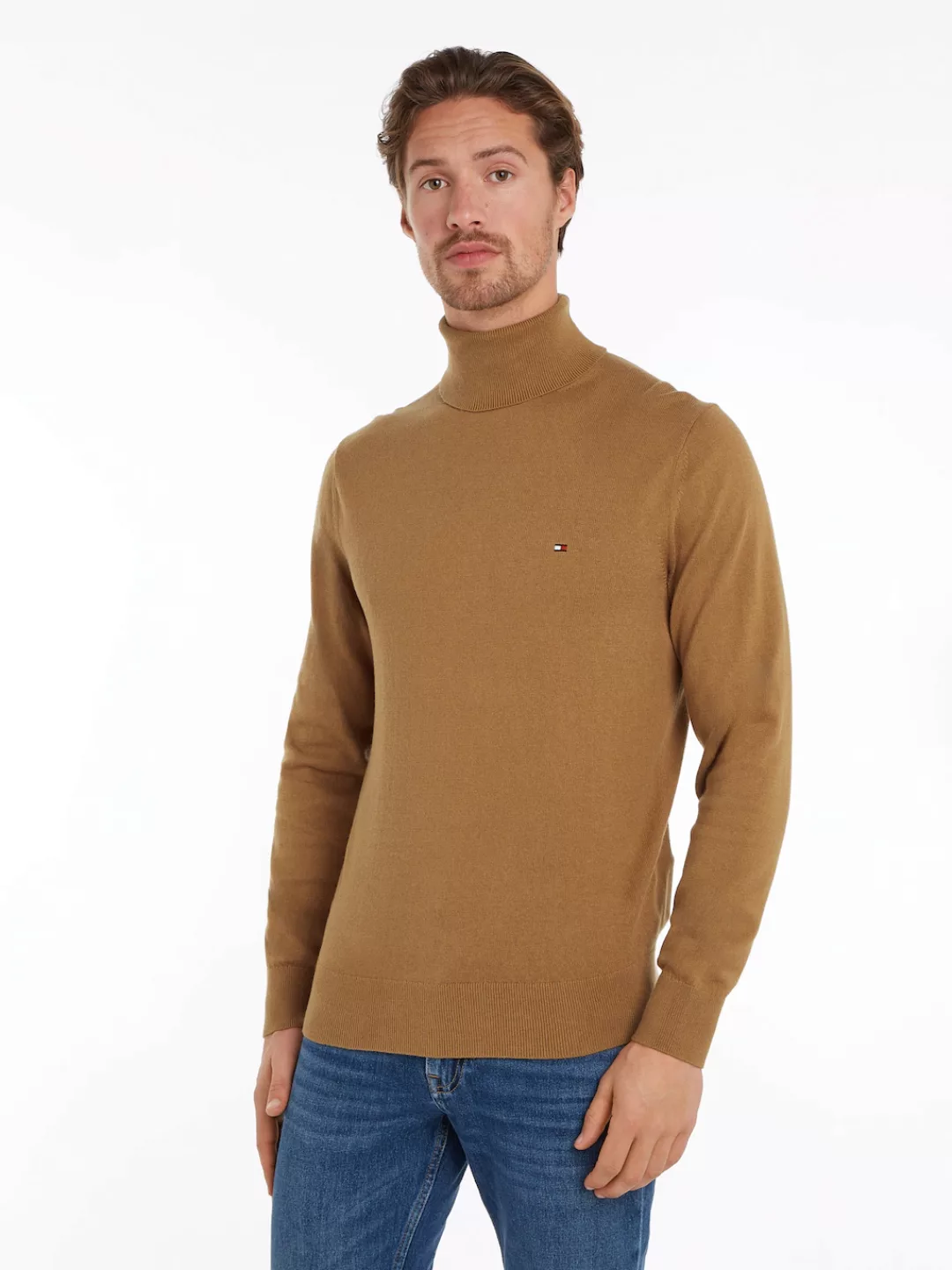 Tommy Hilfiger Rollkragenpullover "PIMA ORG CTN CASHMERE ROLL NECK" günstig online kaufen