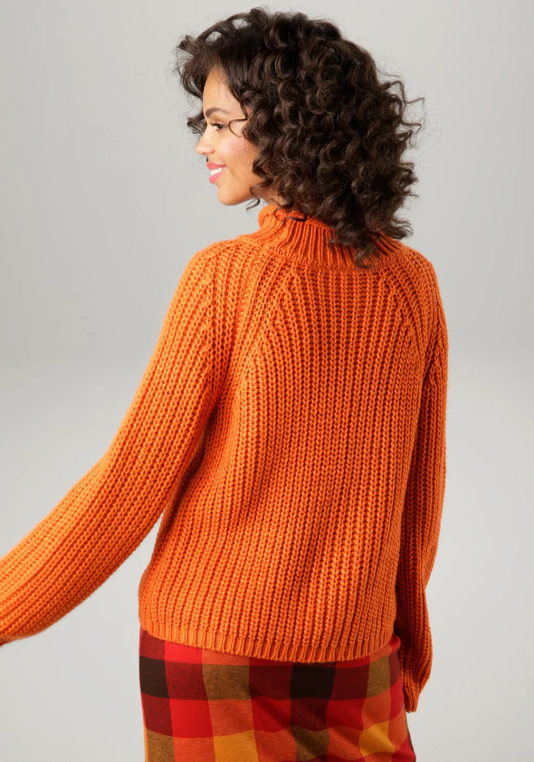 Aniston CASUAL Strickpullover, mit Rollkante am Stehkragen - NEUE KOLLEKTIO günstig online kaufen