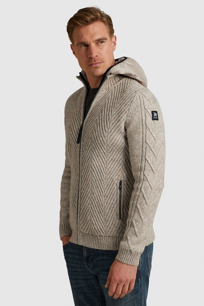 Vanguard Strickjacke Wool Beige - Größe XXL günstig online kaufen