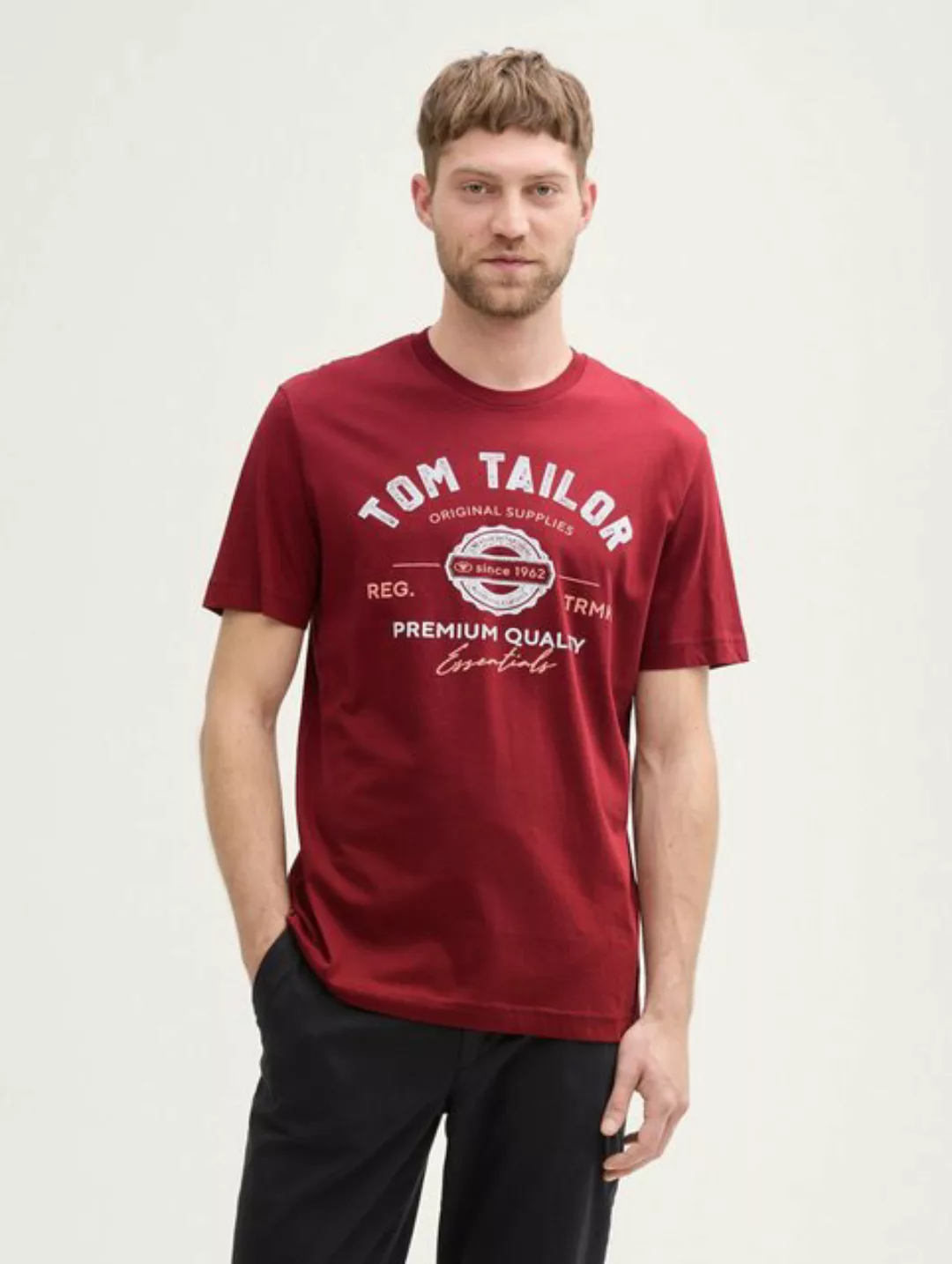 TOM TAILOR T-Shirt T-Shirt mit Logo-Print günstig online kaufen