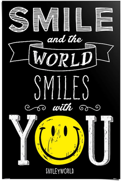 Reinders! Poster »Smiley world smiles with you«, (1 St.) günstig online kaufen