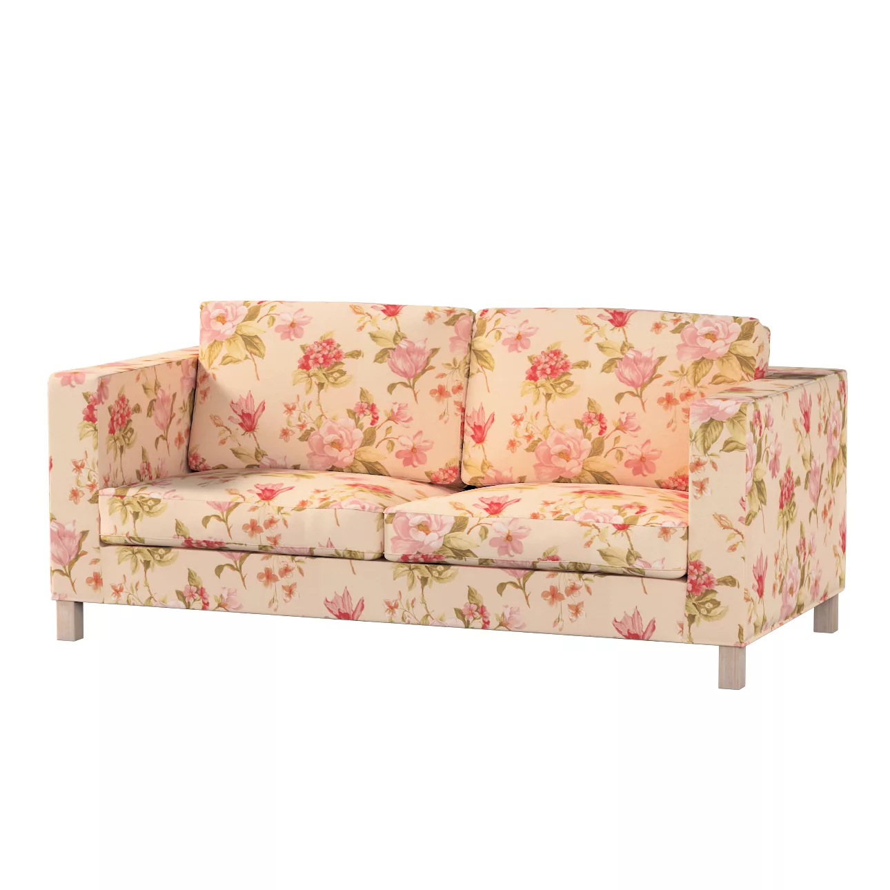 Bezug für Karlanda Schlafsofa, kurz, creme-rosa, Bezug für Schlafsofa Karla günstig online kaufen