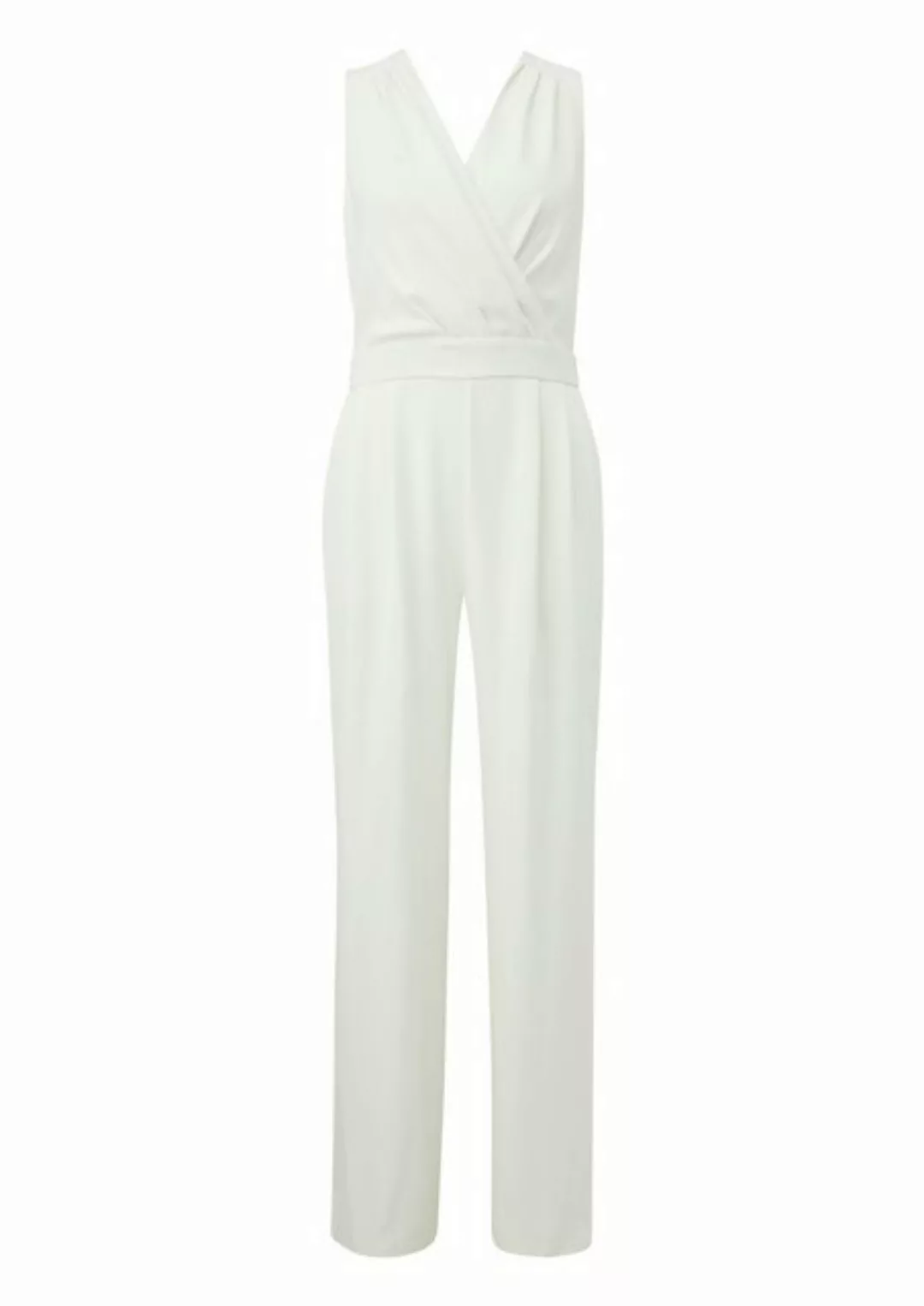 Comma Overall Ärmelloser Jumpsuit mit Faltendetail günstig online kaufen