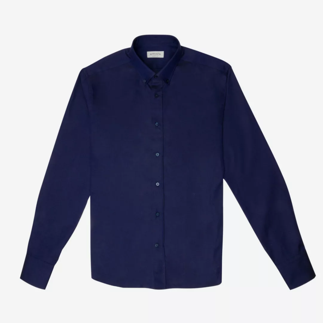 Hemd  einfarbig  marineblau 100% reine baumwolle royal oxford doppelt gezwi günstig online kaufen
