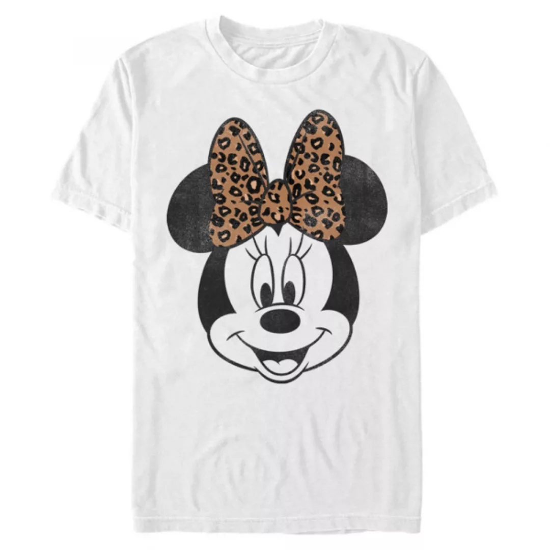 Disney - Micky Maus - Minnie Maus Modern Minnie Face Leopard - Männer T-Shi günstig online kaufen