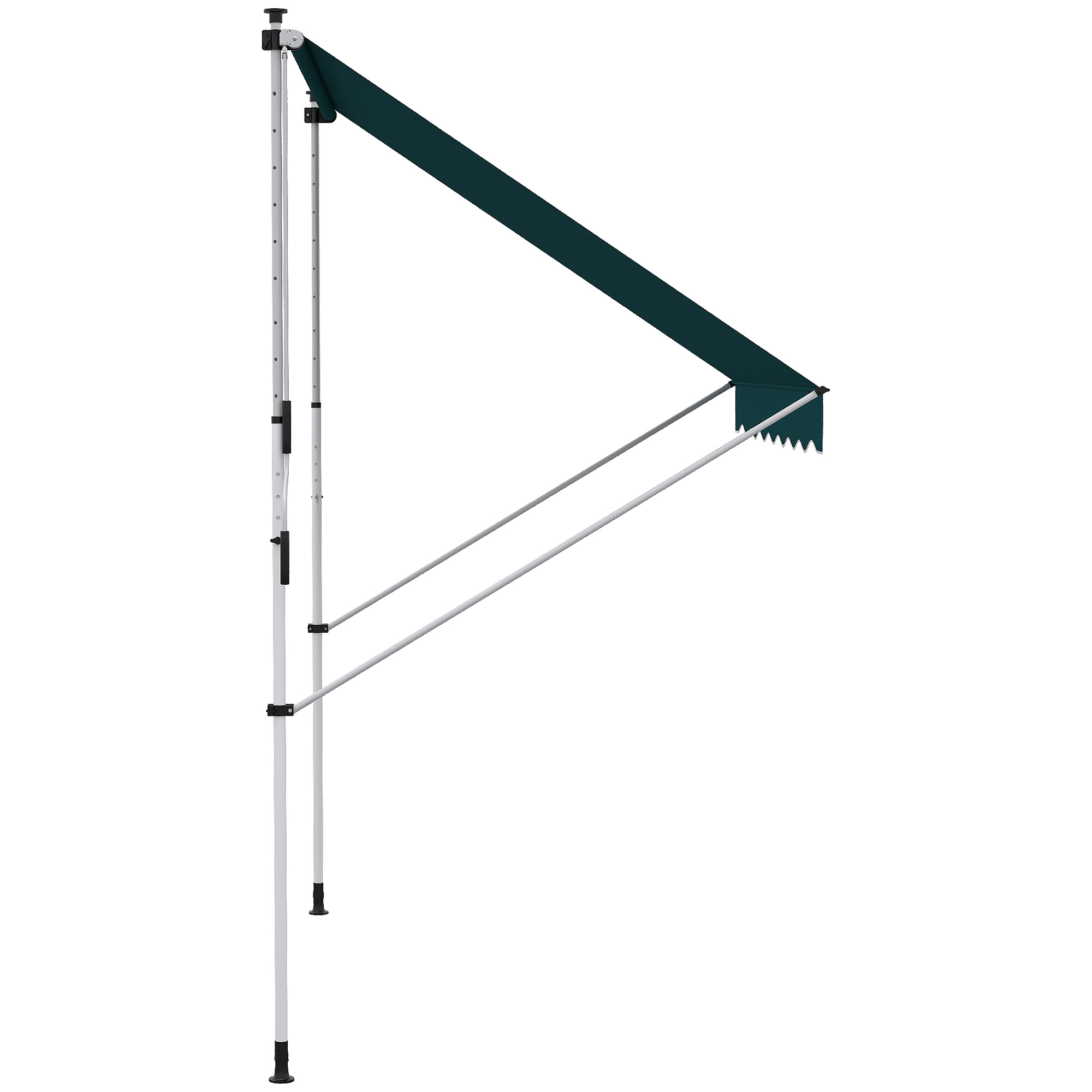 Outsunny Tenda da Sole 2x1.5m per Esterno a Rullo con Manovella, Telaio Tel günstig online kaufen