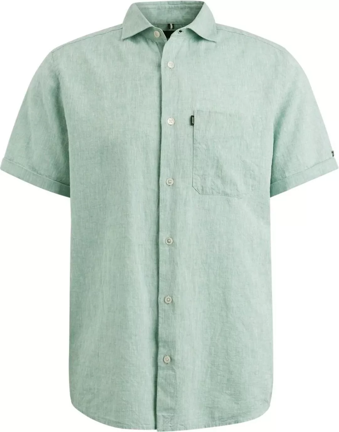 Vanguard Short Sleeve Hemd Leinen Grün - Größe XL günstig online kaufen