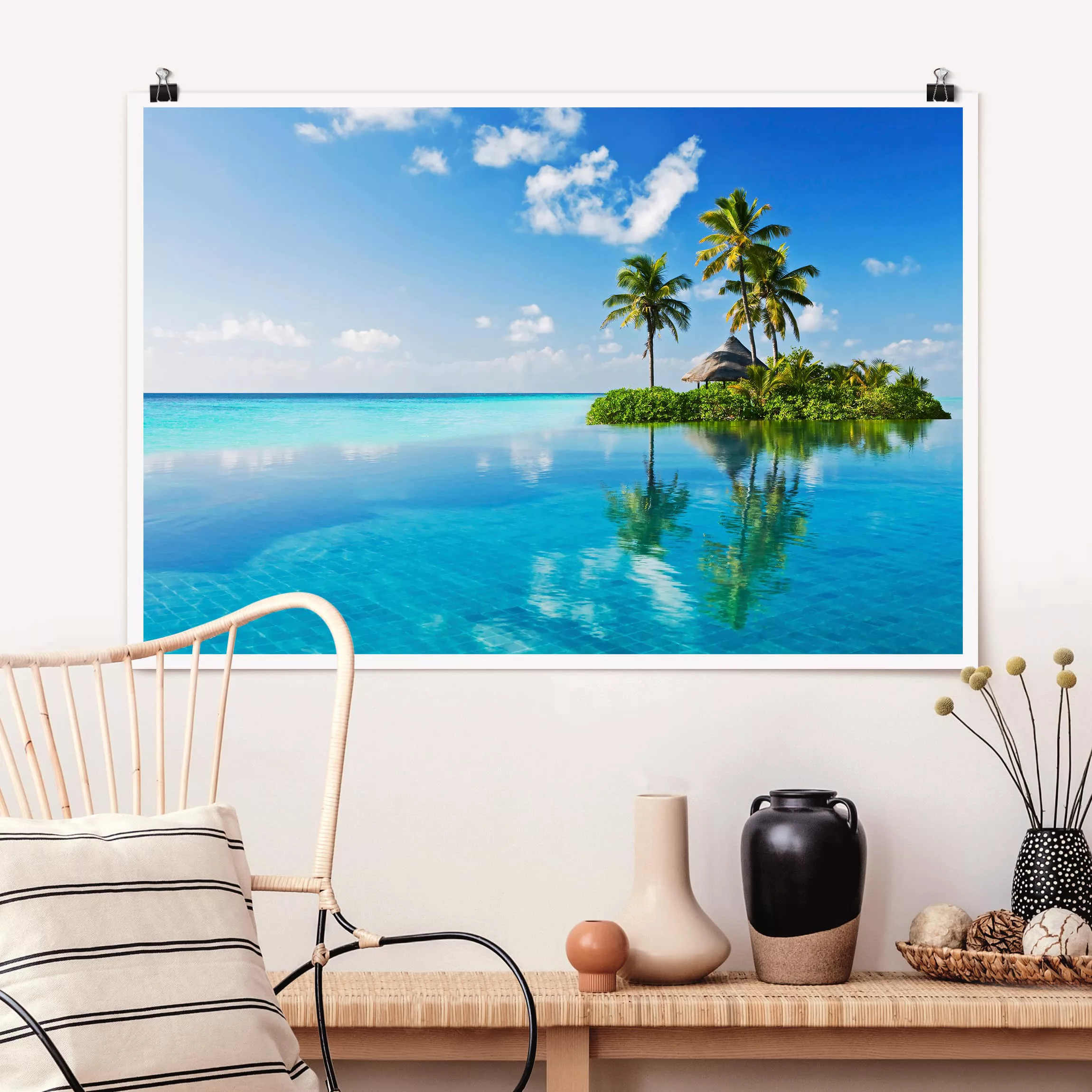 Poster Strand - Querformat Tropisches Paradies günstig online kaufen