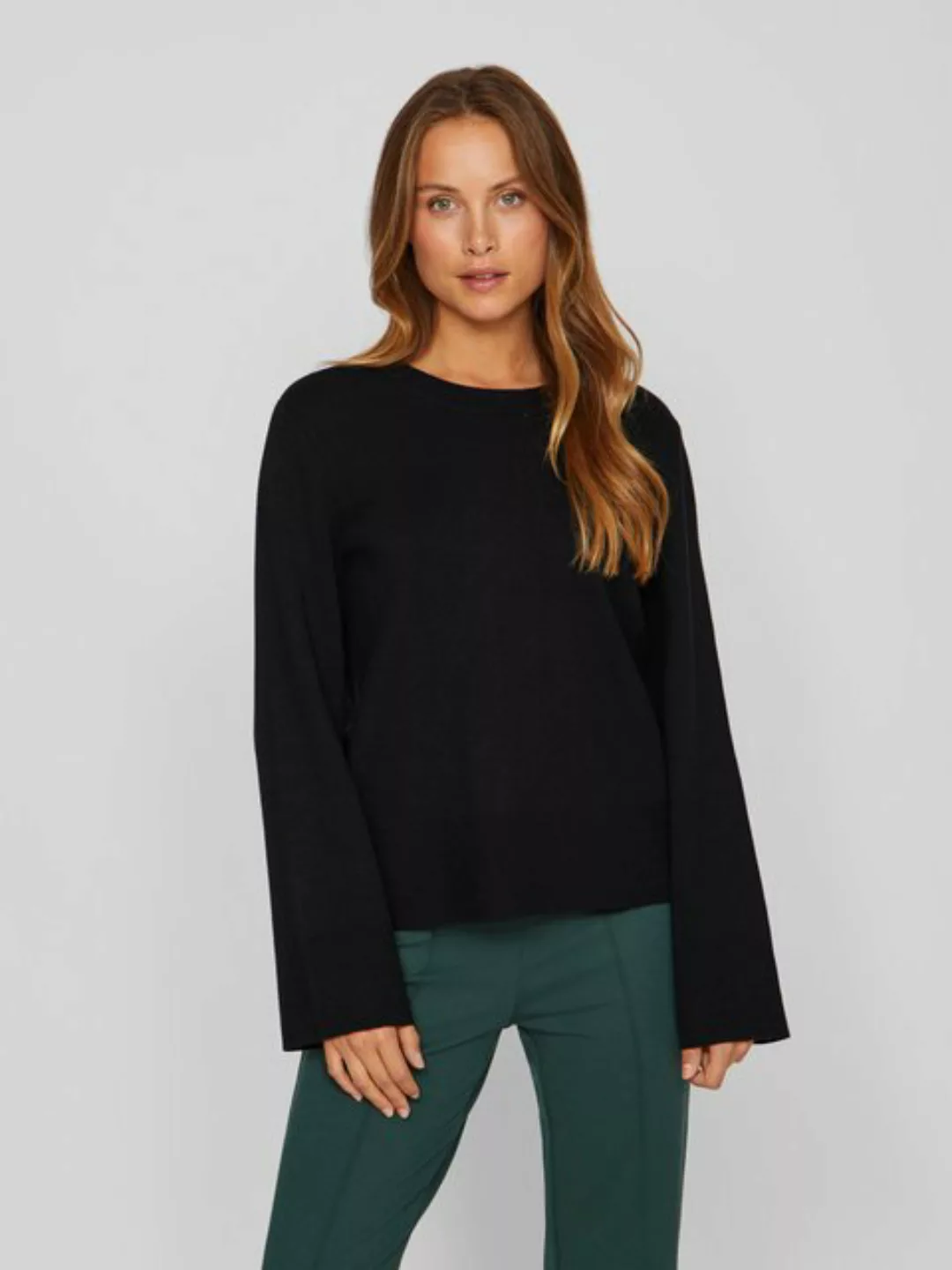 Vila Rundhalspullover "VICASSIE O-NECK L/S KNIT TOP - NOOS" günstig online kaufen