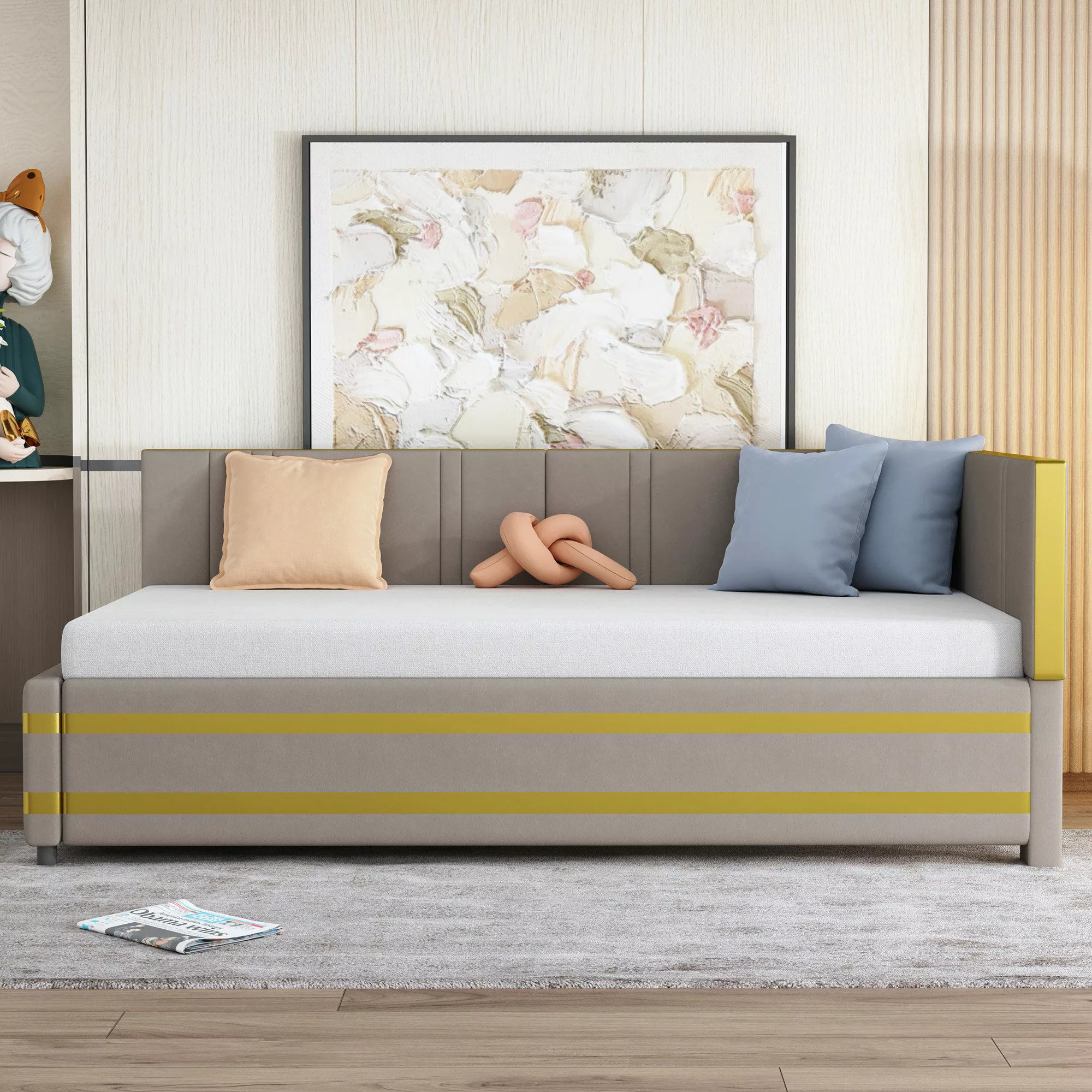 Merax Daybett, Polsterbett Samt Sofabett 90x200cm günstig online kaufen