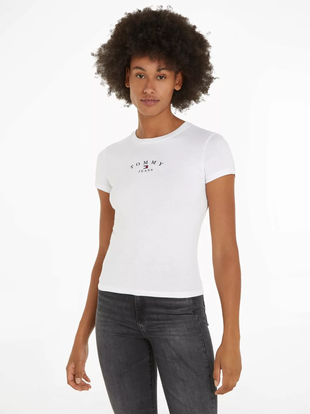 Tommy Jeans T-Shirt "TJW SLIM ESSENTIAL LOGO 2 SS" günstig online kaufen