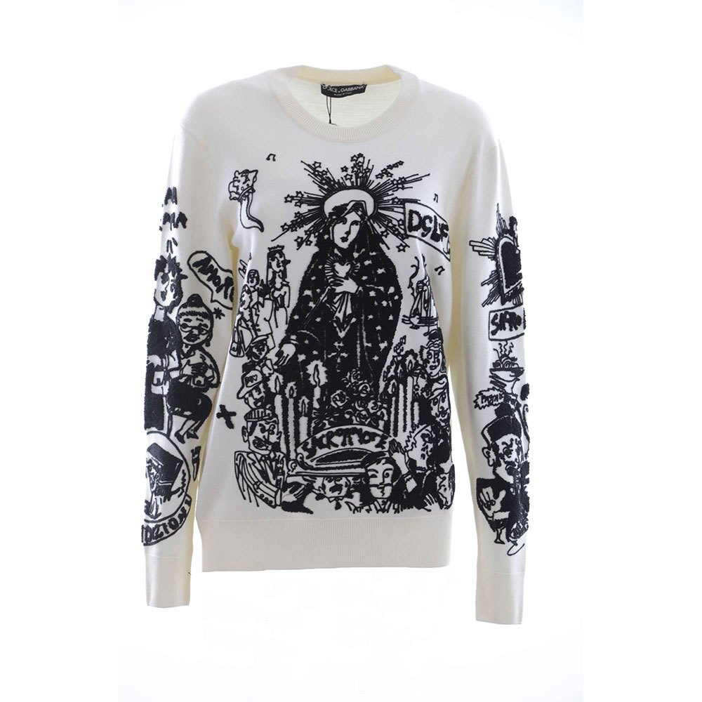 Dolce & Gabbana 737994 Pullover 36 White günstig online kaufen