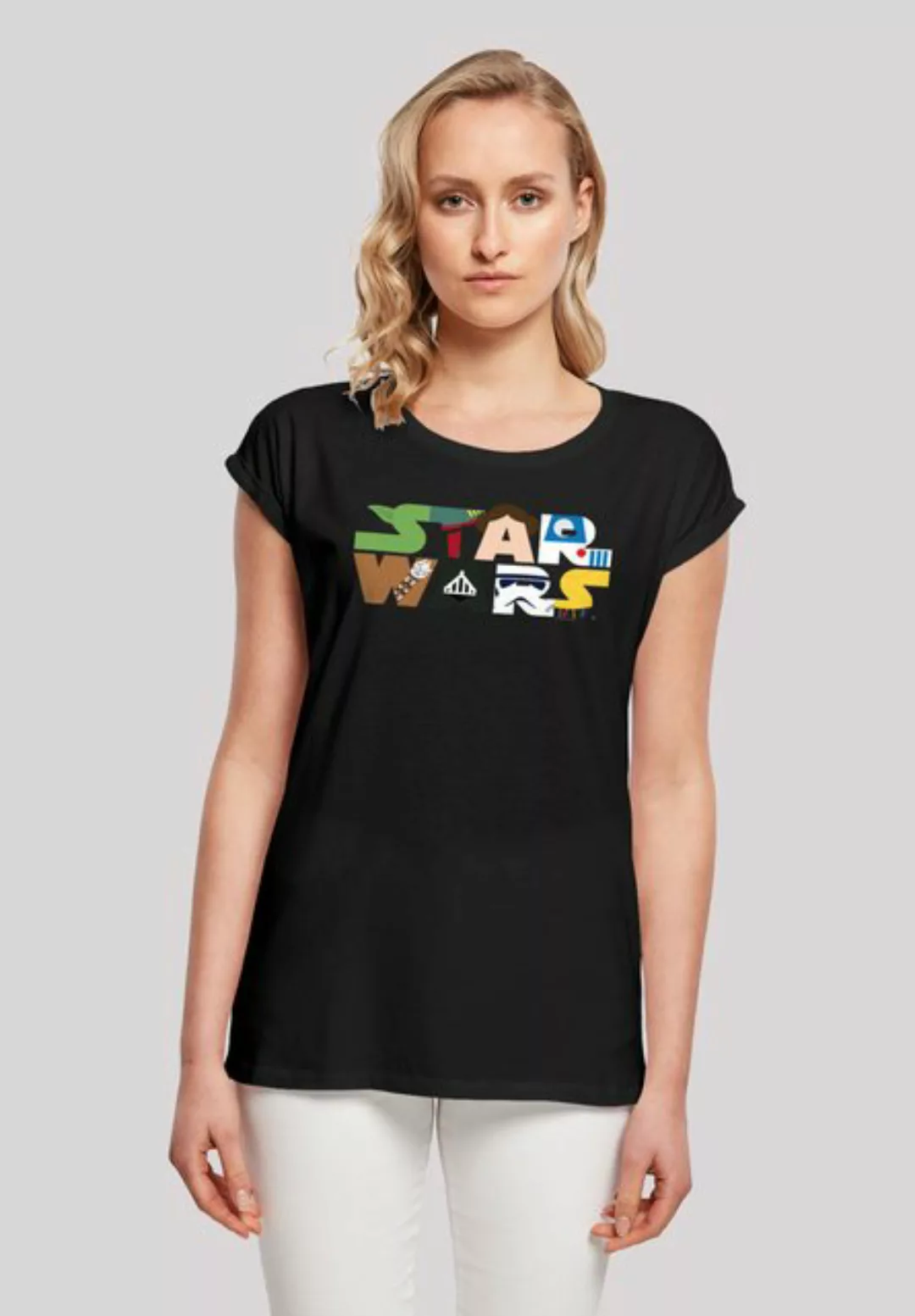 F4NT4STIC T-Shirt Star Wars Character Logo Print günstig online kaufen