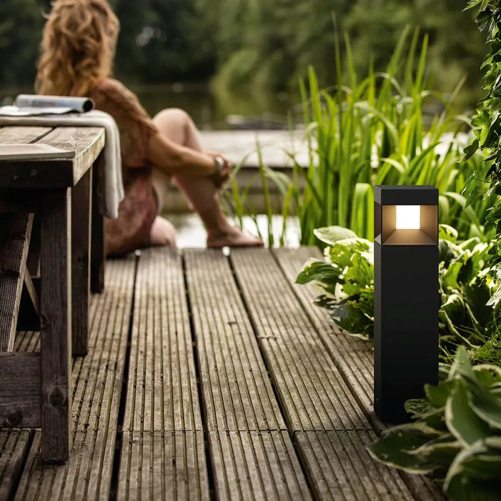 Philips myGarden LED Sockelleuchte Parterre Schwarz günstig online kaufen