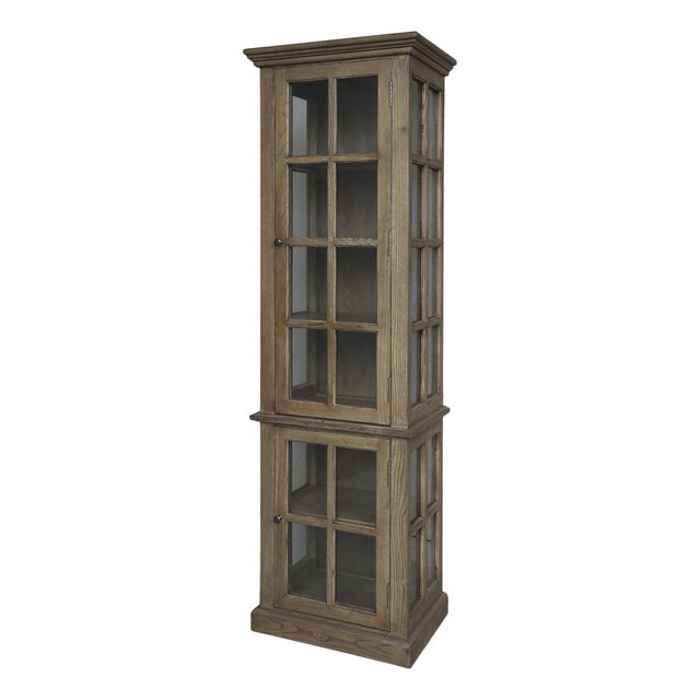 Annimuck Glasvitrine Chic Antique Vitrinenschrank mit 2 Türen und Regalen n günstig online kaufen