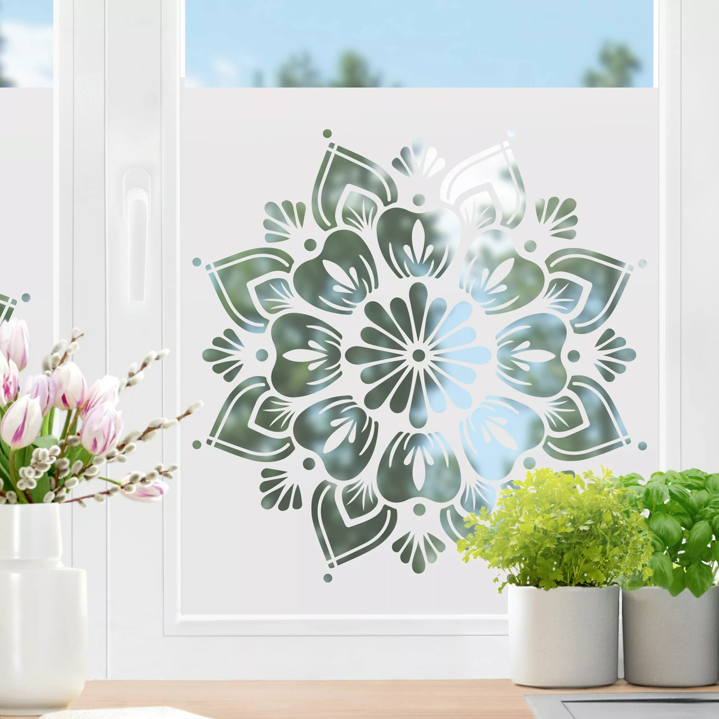 Fensterfolie Mandalablüte II günstig online kaufen