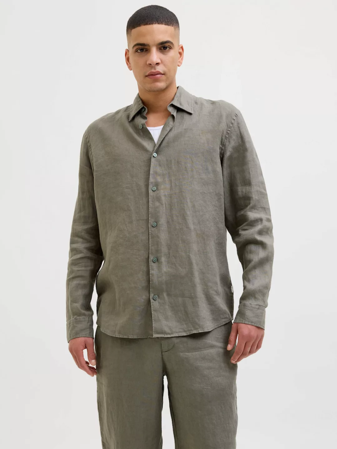 Jack & Jones Langarmhemd "JPRCCLAWRENCE LINEN L/S SHIRT SN" günstig online kaufen