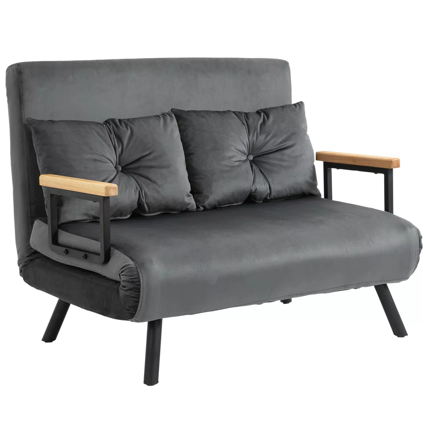 HOMCOM Schlafsofa Polstersofa mit Verstellbarer Rückenlehne, günstig online kaufen