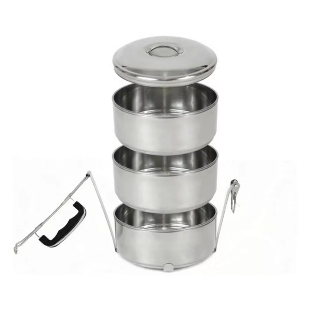 Lunchbox-set Privilege Edelstahl Stapelbar (3 Pcs) günstig online kaufen