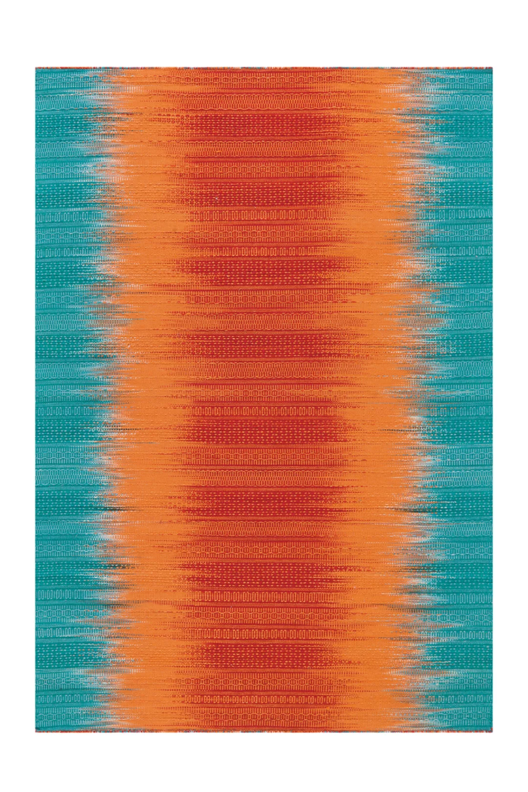 Arte Espina Flachflorteppich Sunset 8070 Orange Blau 170cm X 240cm günstig online kaufen