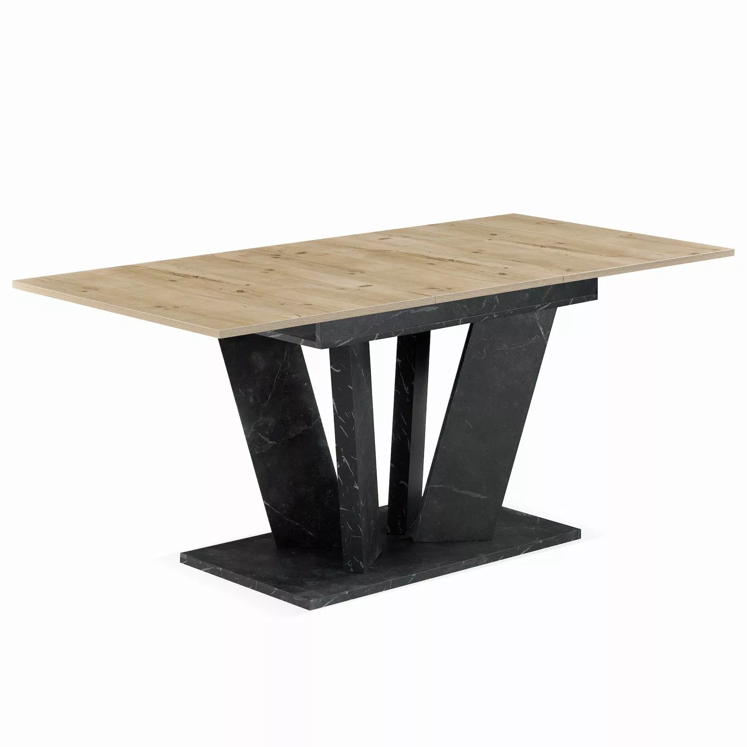 B&D home Säulen-Esstisch WILLEM, ausziehbar, 120-160cm, günstig online kaufen